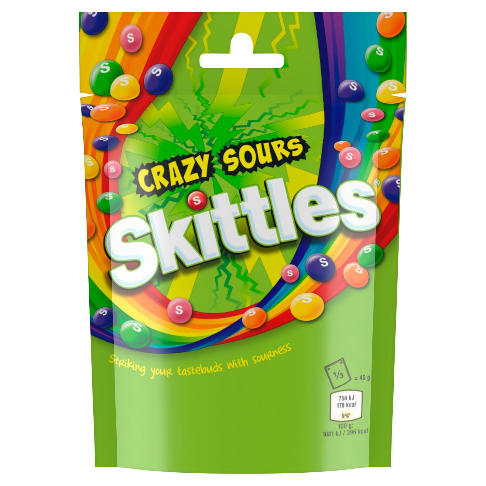 Skittles Chewy Crazy Sours, 136g | High Quality Chocolate & Sweets Online - Product Image Skittles Chewy Crazy Sours, 136g | High Quality Chocolate & Sweets Online - Product Image
